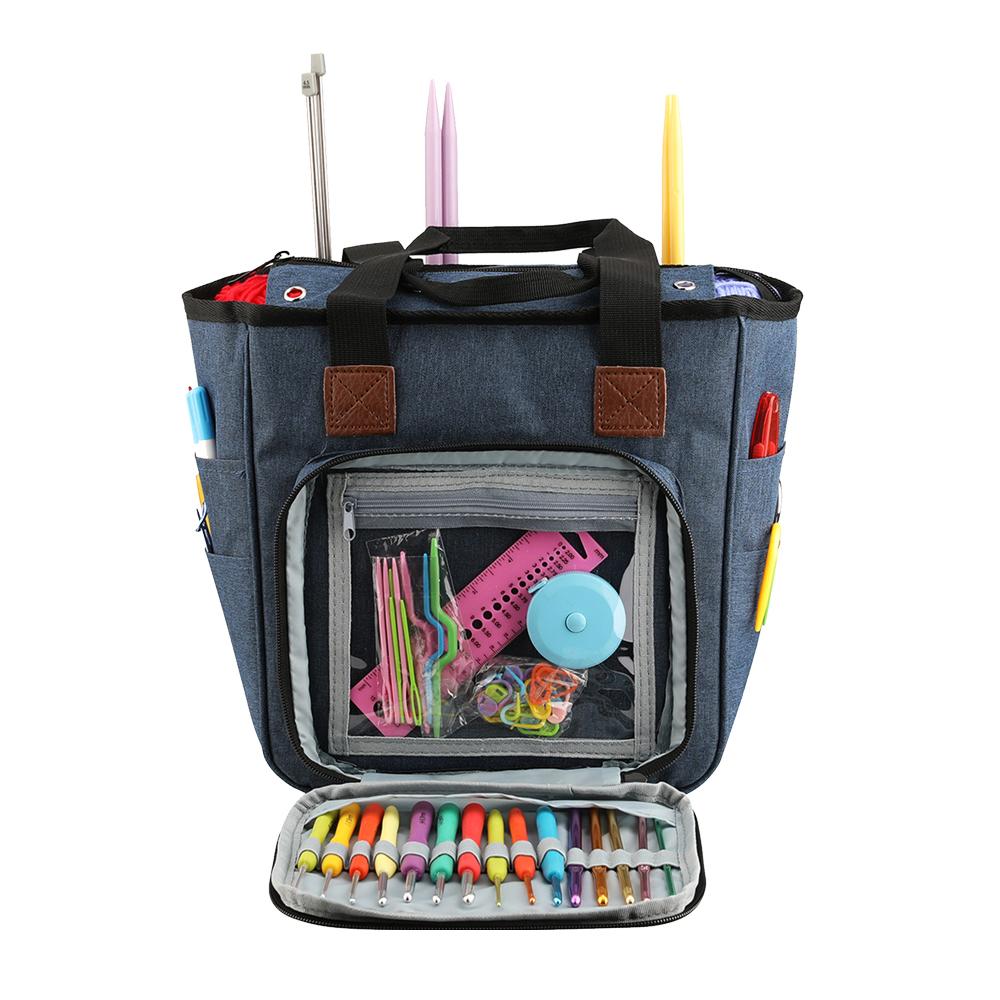 Сумка для вязания KOKNIT, сумка для хранения пряжи, спиц, крючков и швейных принадлежностей, сумка для швейного набора своими руками для мамы