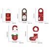 Festive Christmas Door Decoration Ornament Santa Gift Door Wall Hanging Ornament Christmas Tree Hanging Decors