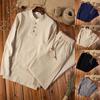 Весенне-осенний льняной костюм, мужская рубашка, рубашки для папы из хлопка и льна, повседневные мужские рубашки с длинным рукавом
