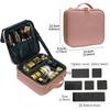 New Cosmetic Bag With Mirror Beauty Brush Makeup Bag Travel Necessary Waterproof Large Capacity Travel Tattoo Makeup Case