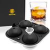SaintGraal Round Ice Cubes, 5.5cm, for Ice Makers, Ice Trays, and Containers, Silicone, for Whiskey, Rocks Glasses, Highballs, and Alcoholic Drinks. P