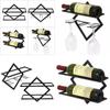 European Home Decoration Hanging Decor Bar Wine Rack Wall Mount Metal Wine Bottle Holder