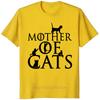 Mother of Cats Print Tshirts Summer Funny Fashion Casual Tops for Women Oversize Comfortable ONeck Short Sleeve Tshirts