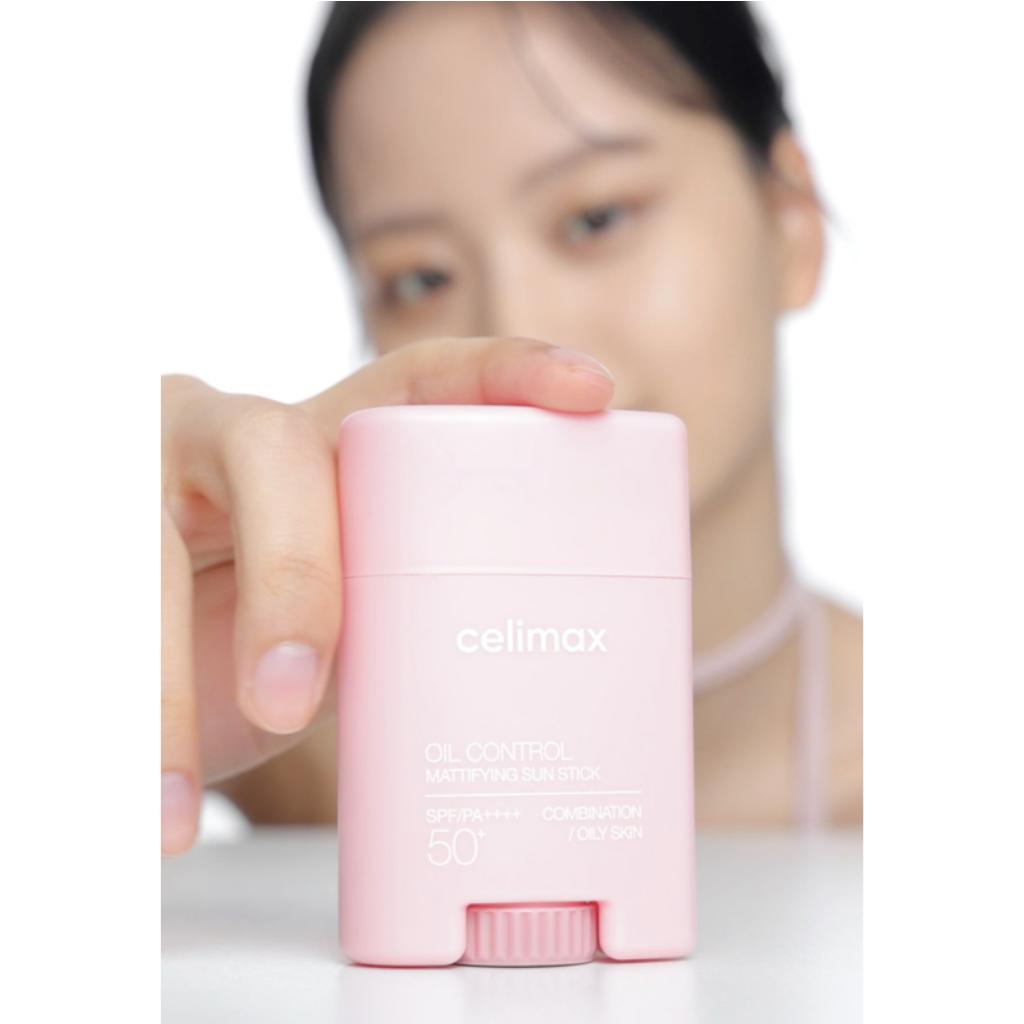 CELIMAX Матирующий солнцезащитный стик для контроля жирности SPF50+ PA++++ (19g)