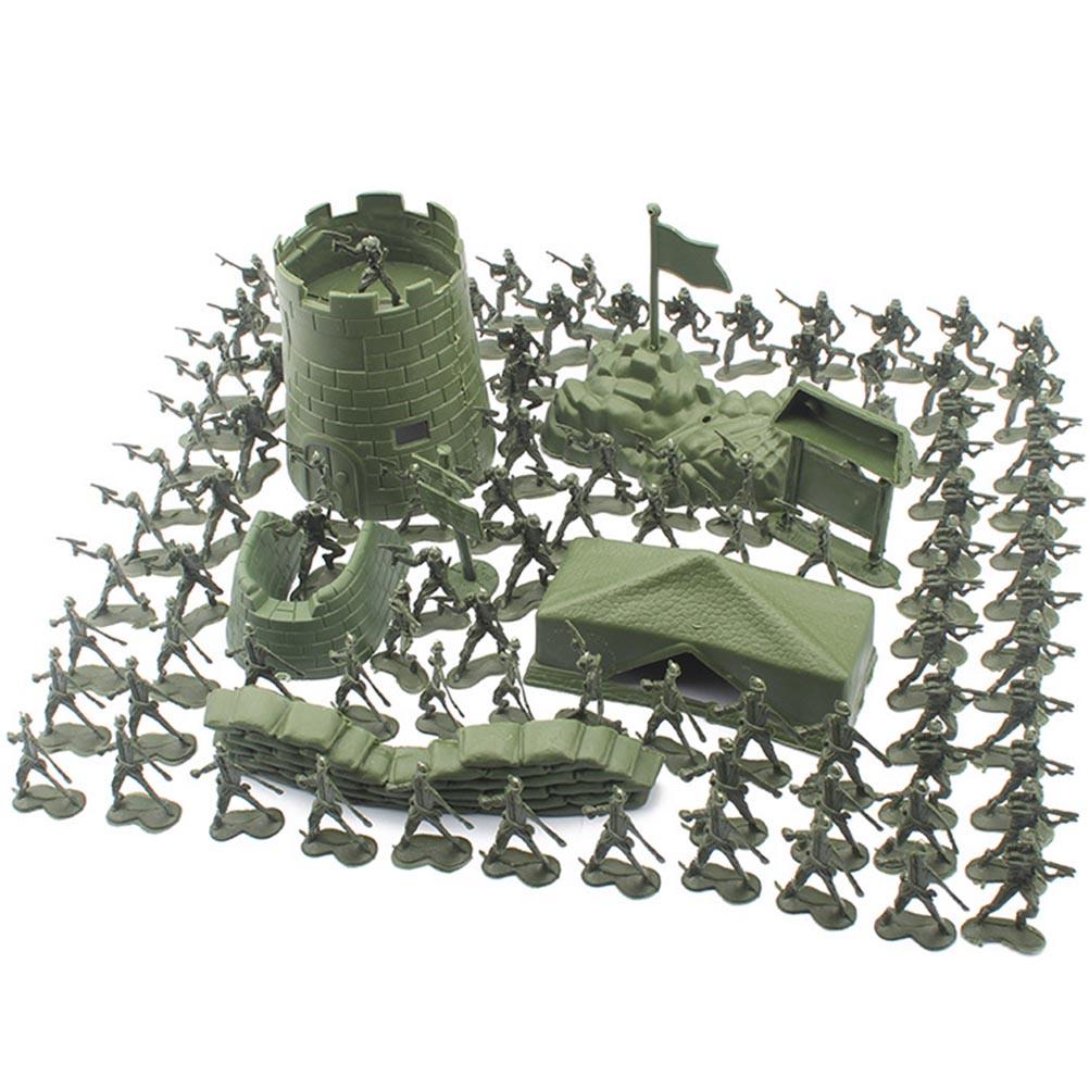 Mini Soldier Toys Set for Children Soldier Playset with Accessories Mini Soldier Model Toys Action