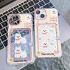 Card Phone Case for iPhone 11 13 XR 15 14 Pro Max iPhone 12 16 7 8 Plus XS Max Samsung S24 S23 A15 A55 A05 A54 Redmi 12 13C 13 9 Cartoon Protection
