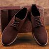 Fashion Suede Men Leather Loafers Casual Mens Sneakers Classic Brogue Formal Oxfords Men Flats Plus Sizexj3