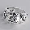 Fashion Retro Exquisite Thai Silver Kitten Totem Opening Adjustable Ring  Jewelry  Engagement Wedding Gift Rings for Women