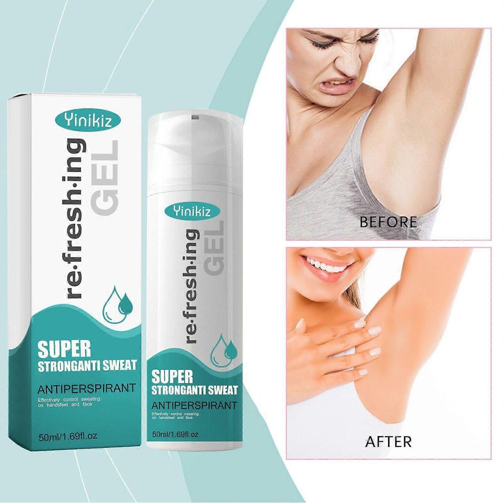 Antiperspirant Gel for Sweaty Hands, Sweat Feet and Sweating on the Face, Anti Sweat Deodorant for Heavy Sweating on the Head, for Men and Women