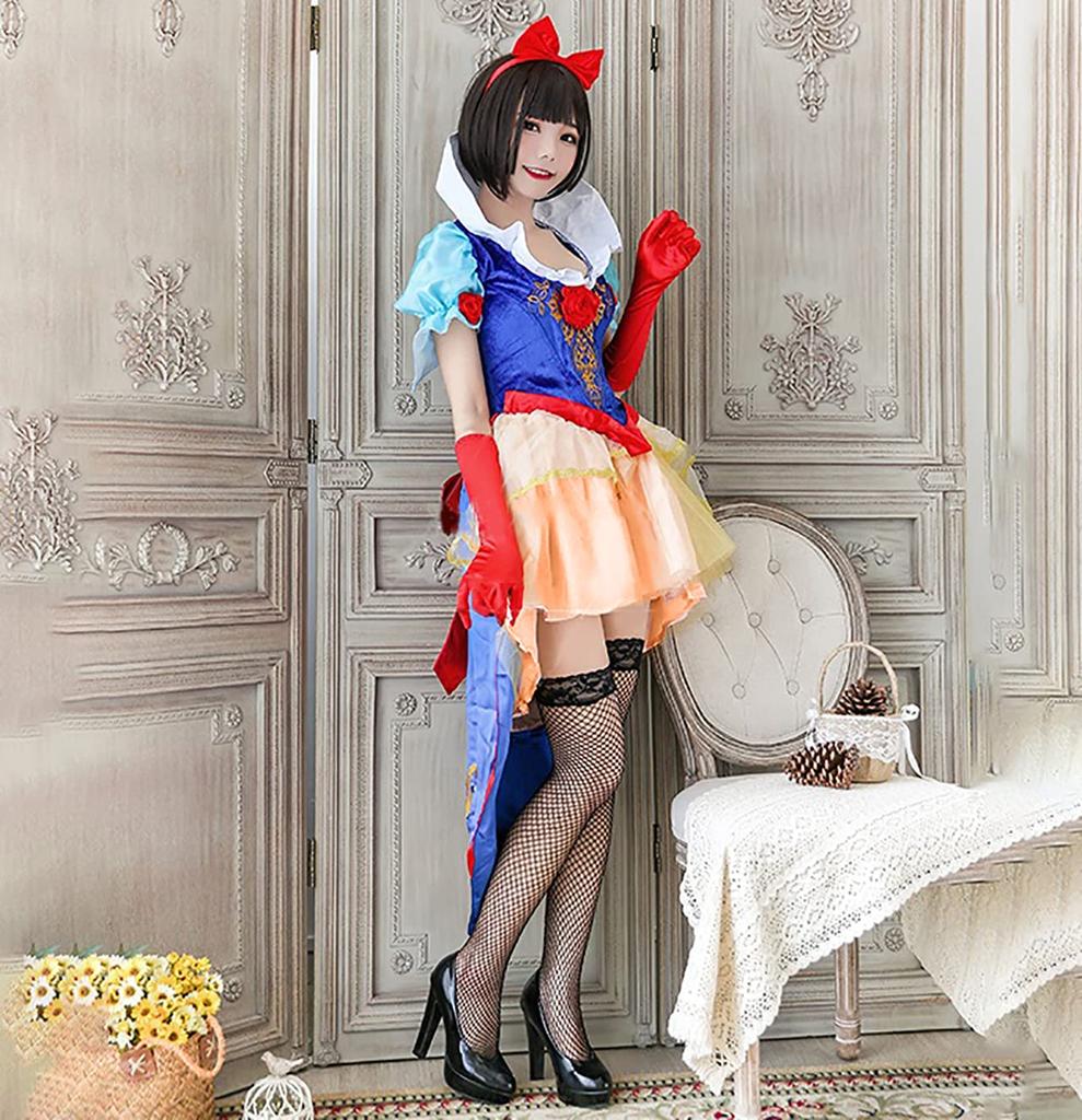 [Milky Time] Snow White Cosplay Halloween Costume, Adult Princess, Sexy, SnowWhite