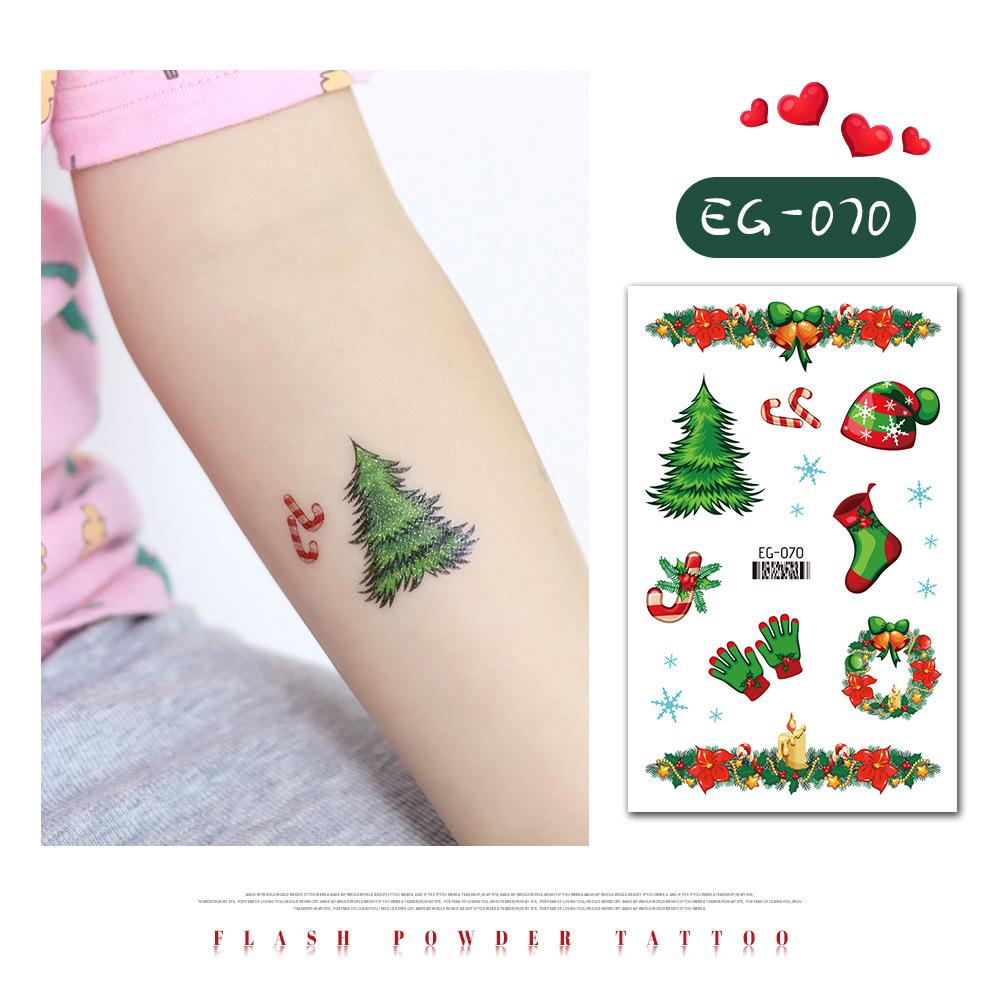 «Ruikalong водонепроницаемые рождественские снежинки мультяшные блестящие татуировки наклейки для детей»