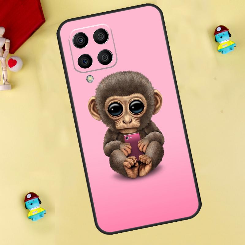 Чехол с обезьяной, гориллой, обезьянкой для Samsung Galaxy M33 M15 M55 M31 M13 M12 M14 M06 M16 M36 M56 M53 M32 M52 M35 M34 M54