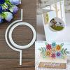 Flop Round Shape Cutting Dies Stencil Scrapbook Card Paper Embossing Craft DIY