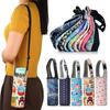 Fashion Printing Water Bottle Bag With Strap Women Men Portable Sport Water Bottle Cover Bag Case Pouch Bottles Carrier Outdoor