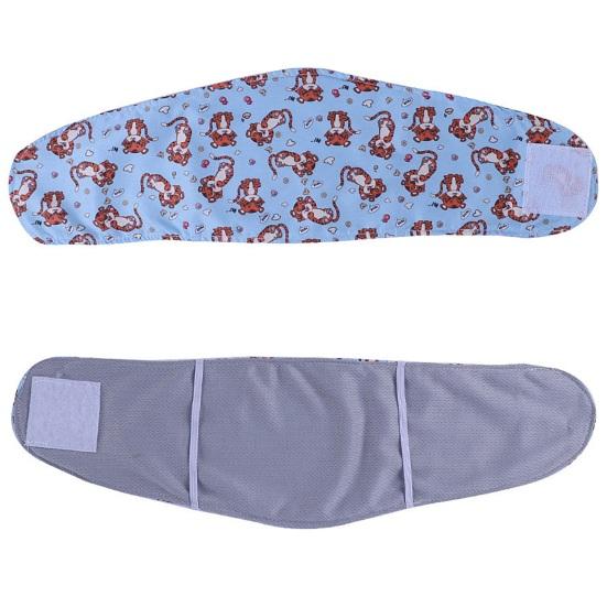 Pet Physiological Pants Adjustable Leakproof Male Dog Belly Band Diapers Breathable Fast Absorption Cartoon Pattern Machine Washable Sanitary Pants