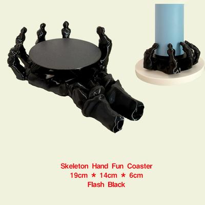 Автоматический коврик для чашки в форме черепа с 3D-печатью, креативная подставка под руку с привидением, нескользящая термостойкая подставка для чашки с водой, столешницы