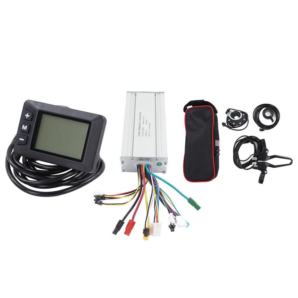 Electric Bike Lithium Battery Modification Kit with Display Screen and DC 36V 48V Motor Controller
