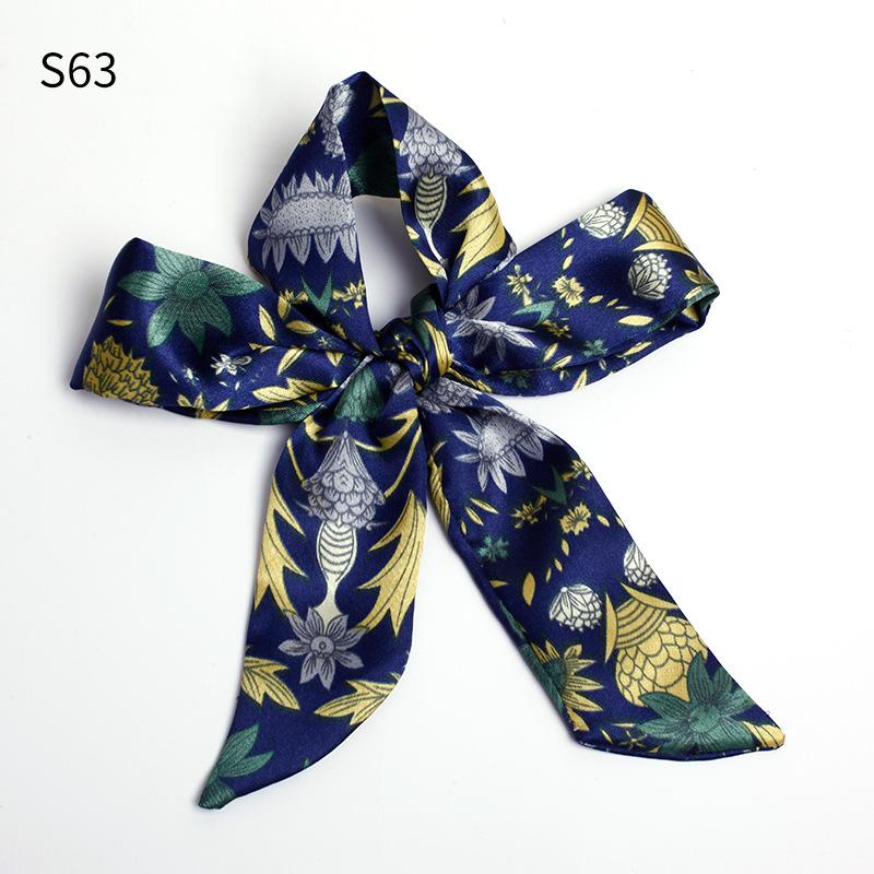 Шелковый шарф, завязанный сумочкой, завязанный бант для волос, длинная повязка на голову, серпантин, маленький шелковый шарф, подарочная коробка, подарочный ремешок