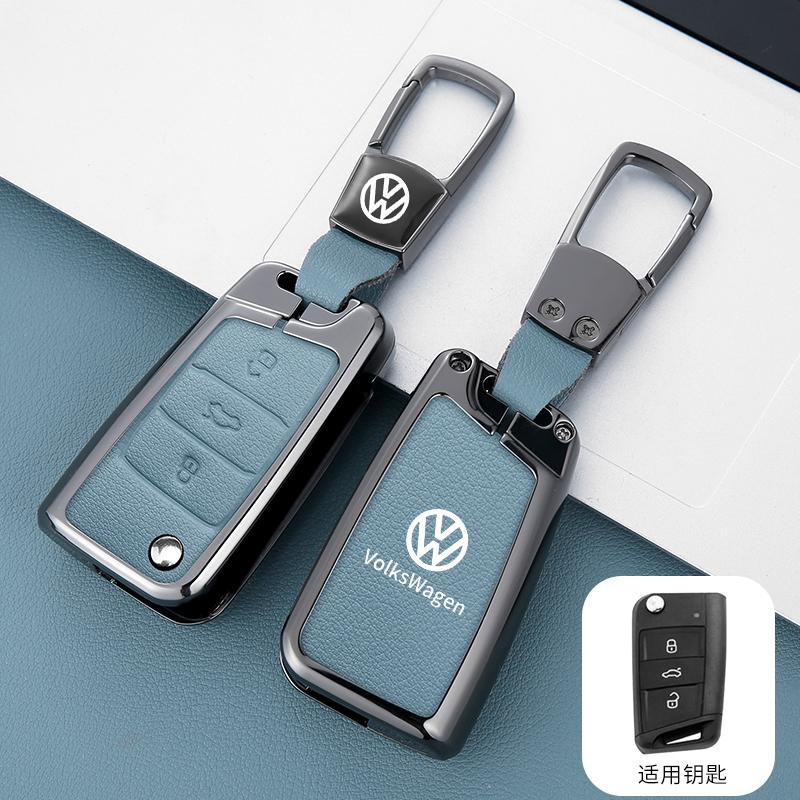2025 Hot Zinc Alloy Car Smart Remote Key Case Cover Shell For VW Volkswagen Golf 7 MK7 Tiguan MK2 T-roc T-cross Auto Keychain Ac