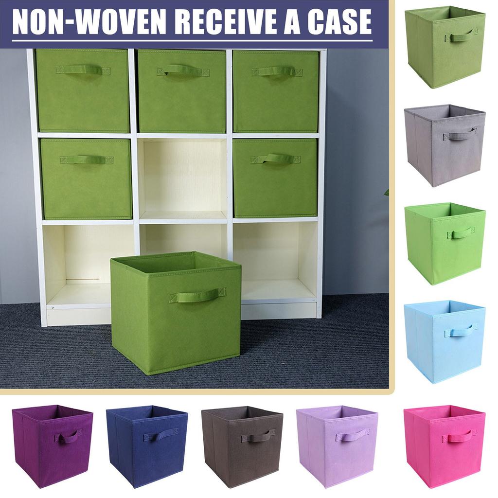 Square Foldable Storage Bins Organization and Storage Closet Organizer Storage