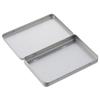 2 Pcs 4.9 Inches Metal Rectangular Storage Box Iron Card Collection Box Iron Item Storage Box Room