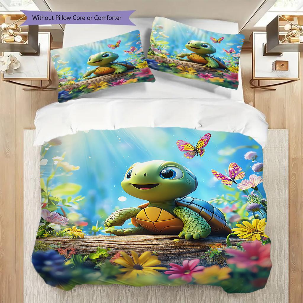 Комплект постельного белья с узором "черепаховый панцирь" Пододеяльник Наволочка Домашний Декор Подарок на День Рождения (1 пододеяльник + 2 наволочки, без наполнителя)