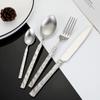 4pcs Tableware Set Stainless Steel Dinnerware Steak Knife Fork Coffee Spoon Teaspoon Flatware Dishwasher Safe Kitchen Tablewar