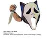 Spooky Cat Mask Pets Screaming Ghost Cosplay Mask Creepy Ghost Cat Mask for Cosplay Halloween Costume Party Dress-up