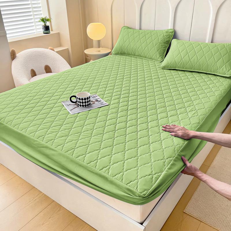 Водонепроницаемая Противоскользящая Стеганая Простыня на Резинке Защитник Матраса