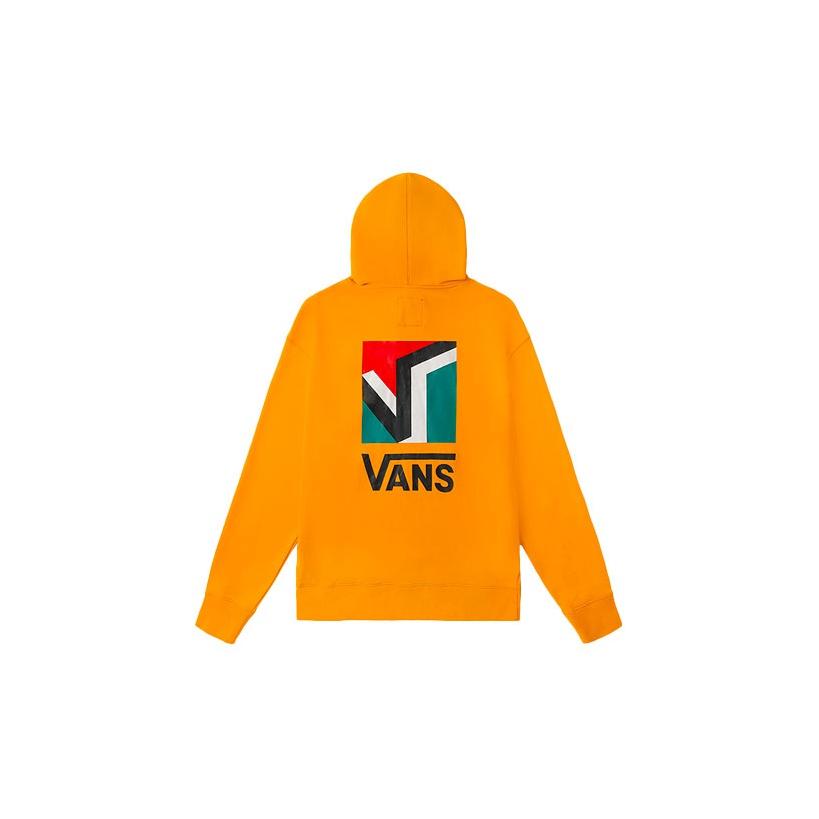 Vans Спортивная толстовка с капюшоном с принтом Мужские толстовки с капюшоном Желтый VN0A54JAZ6F