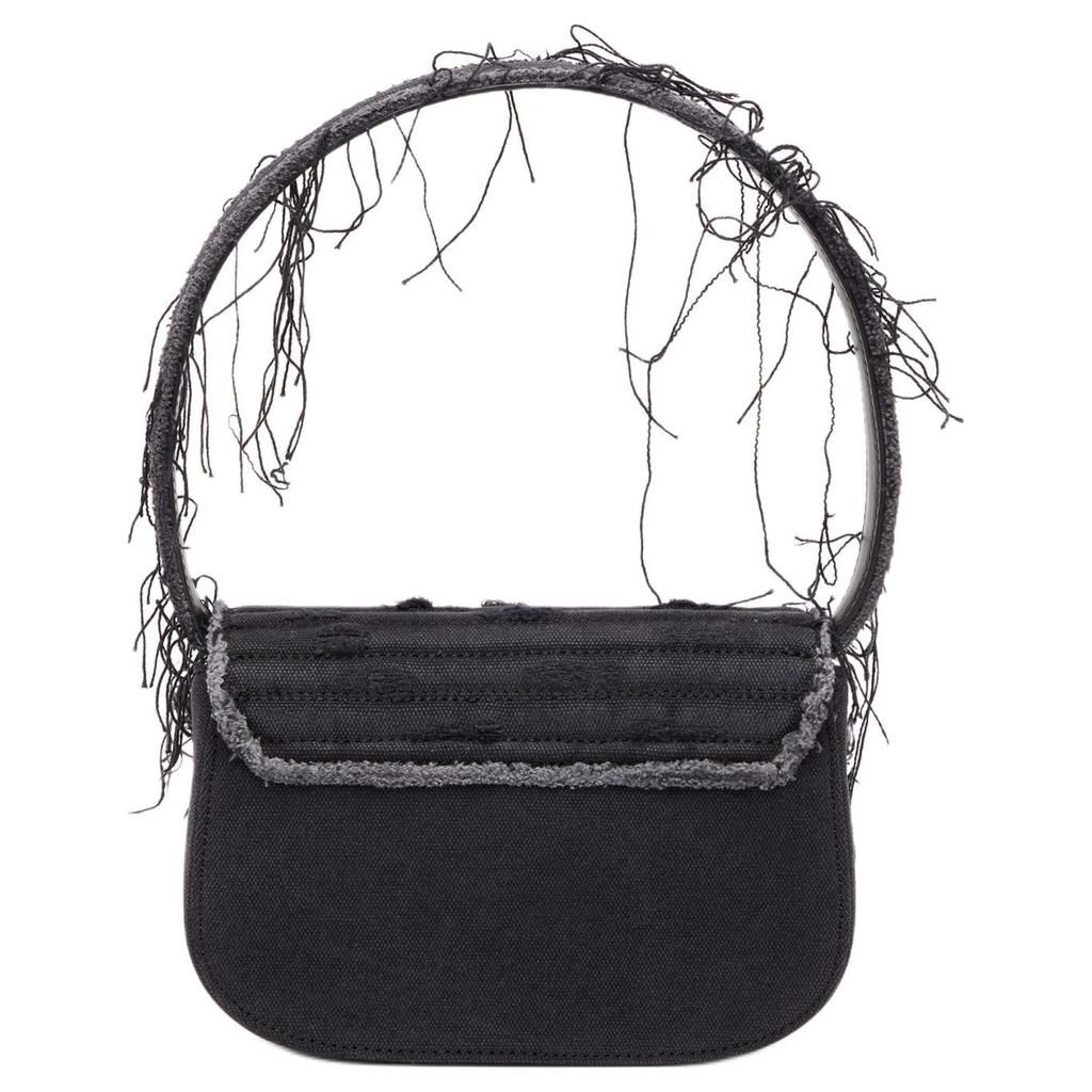 Diesel 1DR Shoulder Bag Black Women Shoulder_bags X08396-P6319-T8013