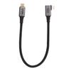 0.3m Type C To Type C Cable 40Gbps Right Angle High Flexibility USB Charger Cable for Charging Transmission