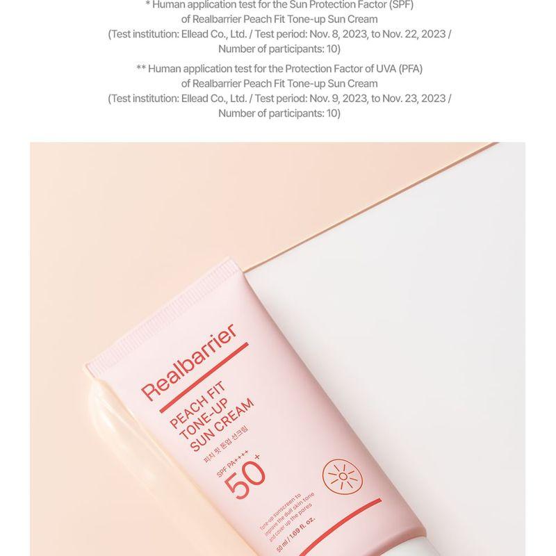 Realbarrier - Peach Fit Tone-Up Sun Cream