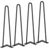 482.6MM Hairpin Furniture Legs, Metal Home DIY Projects for Nightstand, Coffee Table, Desk, 226.8KG Load Capacity with Rubber Floor Protectors, Metal