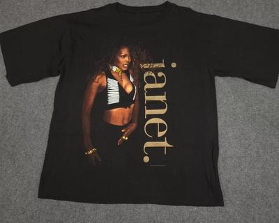 Мужская черная футболка Janet Jackson Тур 1995 Размер S5XL Унисекс Футболка
