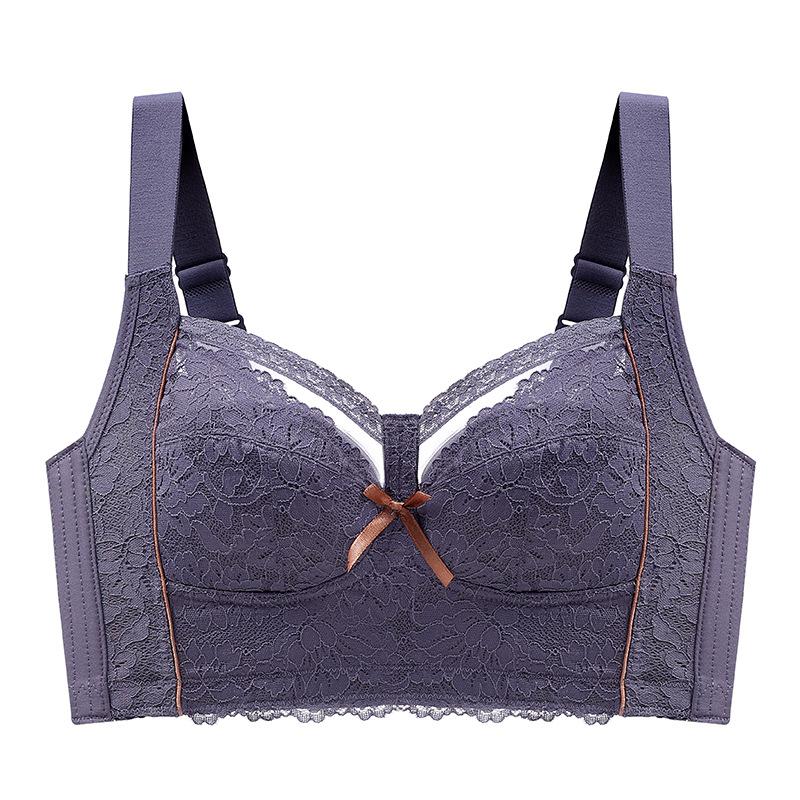 Latex E Cup Bra Women's Adjustable Large Size Underwear Gathering Wireless Bra Invisible Sensual Sexy Lace Lingerie