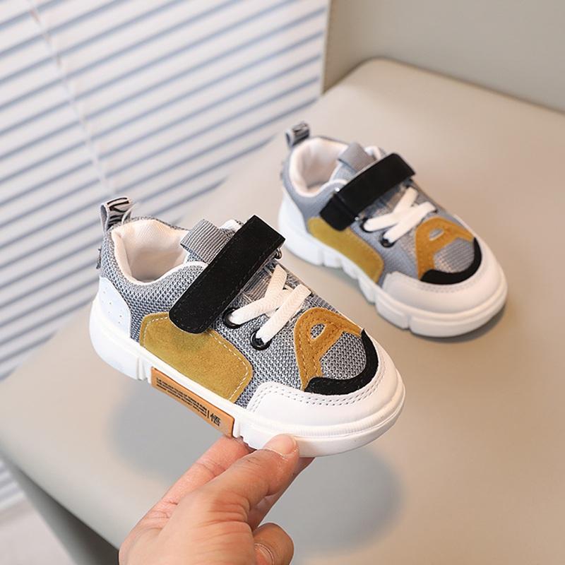 Детская повседневная обувь, детские студенческие кроссовки для мальчиков и девочек, спортивные универсальные кроссовки для бега с дышащей сеткой и строчкой