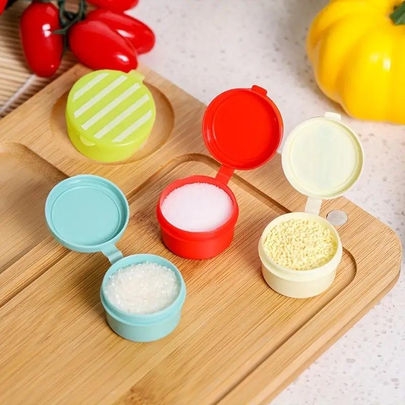 4Pcs Portable Mini Soy Sauce Bottles Lunch Box AccessoriesTravel-Sized Seasoning Containers for Picnic, Office, and Outdoor Use