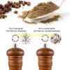 6 Inches Salt and Pepper Grinder Sets Mill Ground Seasoning Bottle Ceramic Core Solid Wood Kitchen Supply