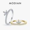 Authentic 925 Sterling Silver Fashion Crown Full AAAA Zircon Finger Ring For Women Wedding Engagement Fine Silver Jewelry