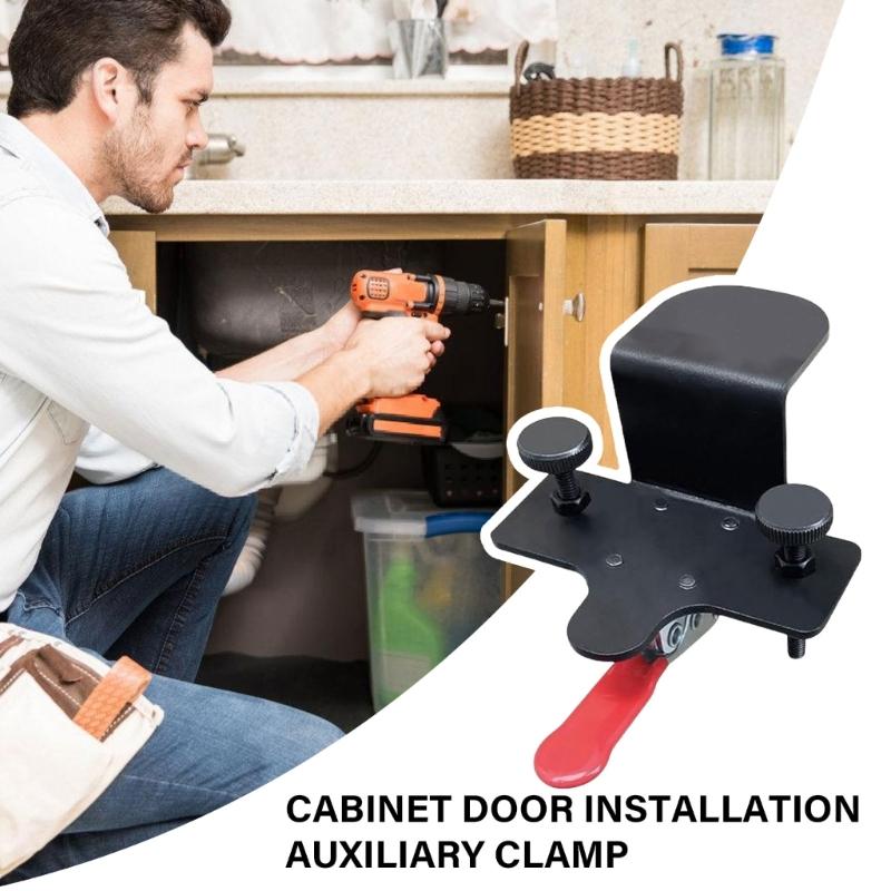 Cabinet Door Hardware Jig Adjustable Auxiliary Tool Installation Positioner Mounting Clamp for Furniture Shelf Enduring
