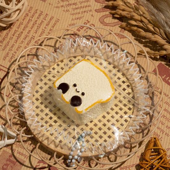 Еда для снятия стресса Игрушка-сквиш Медленно поднимающаяся Имитация торта Хлеба Бутерброда Сенсорная игрушка Имитация десерта Игрушка-пищалка