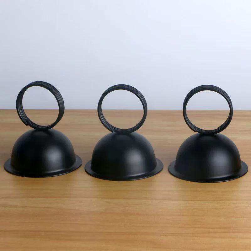 WTEMPO Metal Circular Business Place Card Holders License Plate Holders Sticky Note Holders Photo Holders Message Holders Desktop Number Holder Stands