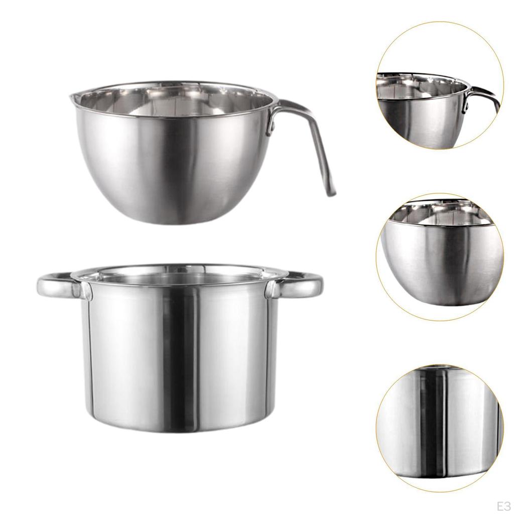 Boiler Pot Double Essential Cookware Flat Bottom Melt Bowl Boilers for Candy