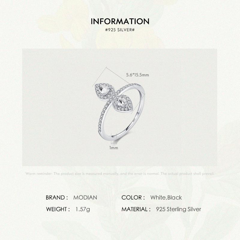 MODIAN Изысканное серебро 925 пробы, сверкающие капли воды, кольца с цирконием на палец, изысканное модное кольцо для женщин, свадебные украшения