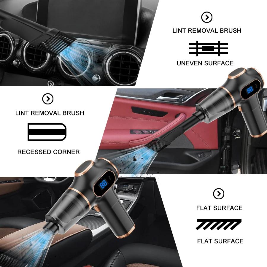 9500000Pa 5 In1 Wireless Vacuum Cleaner Powerful Wet Dry Dust Catcher USB Portable Handheld For Car Home Appliances Household