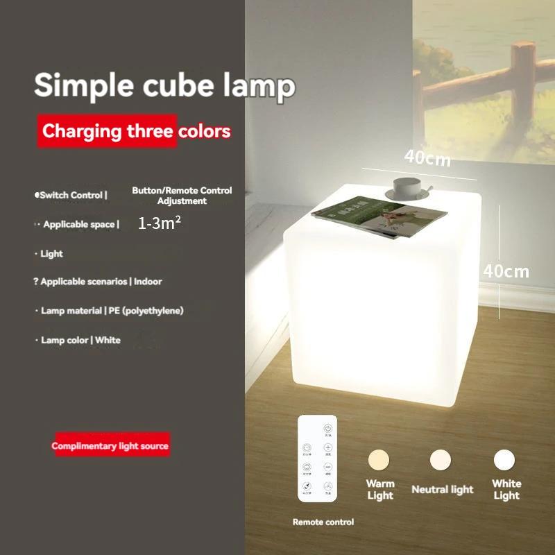 Прикроватный светильник Glow Cabinet White Cube, торшер 3D, декоративный диван, журнальный столик, прикроватная лампа, роскошные декоративные ночные светильники