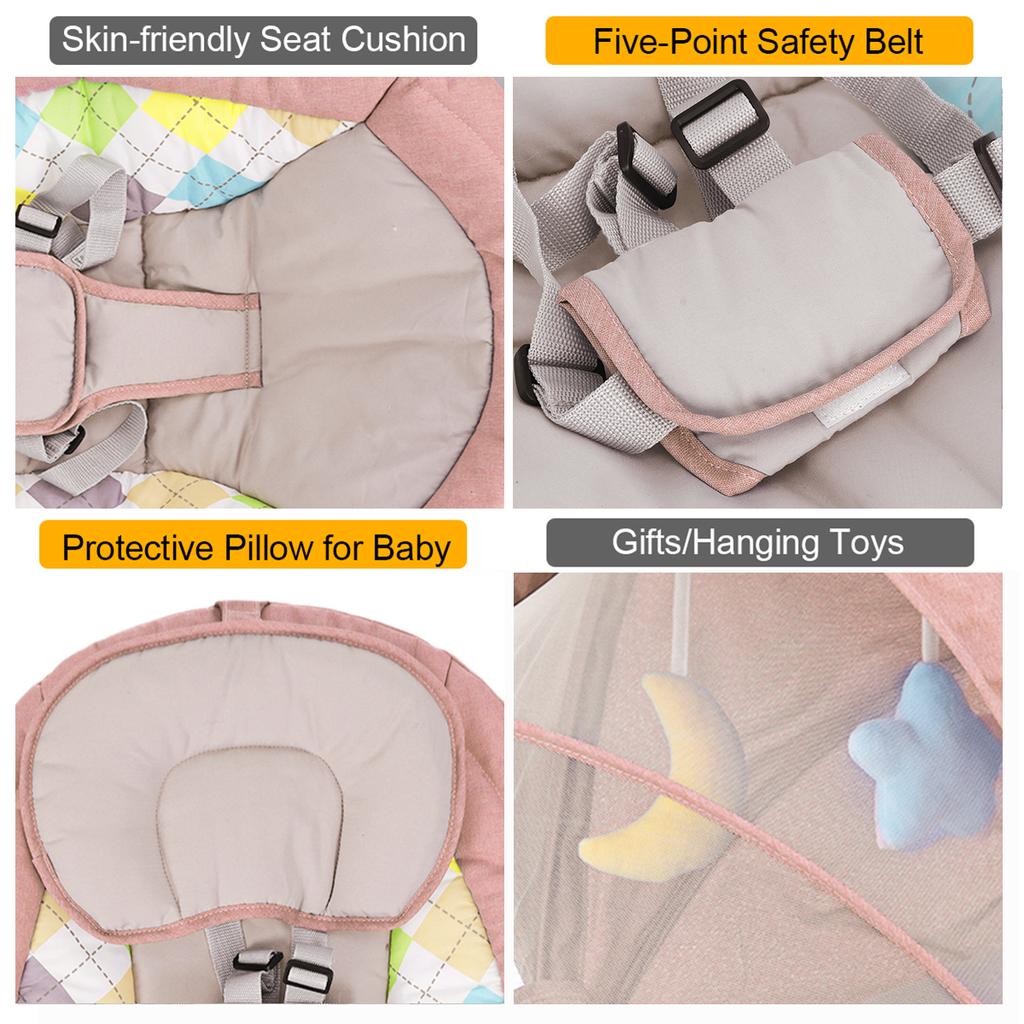 Электрические детские качели Kimbosmart, макс. 18 кг, люлька-качалка, кресло-качалка для младенцев