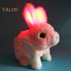 Электрическая игрушка кролик интерактивная мягкая игрушка прыгающие уши дергающийся трясущийся кролик игрушка для малышей игрушка для ползания на животе пасхальные подарки