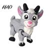 Miniature Goat Model 1/2Pcs 3D Printed Fidget Toy, Cartoon Figurine Educational Animal with Movable Joints, Articulated Figure for Desktop Decoration